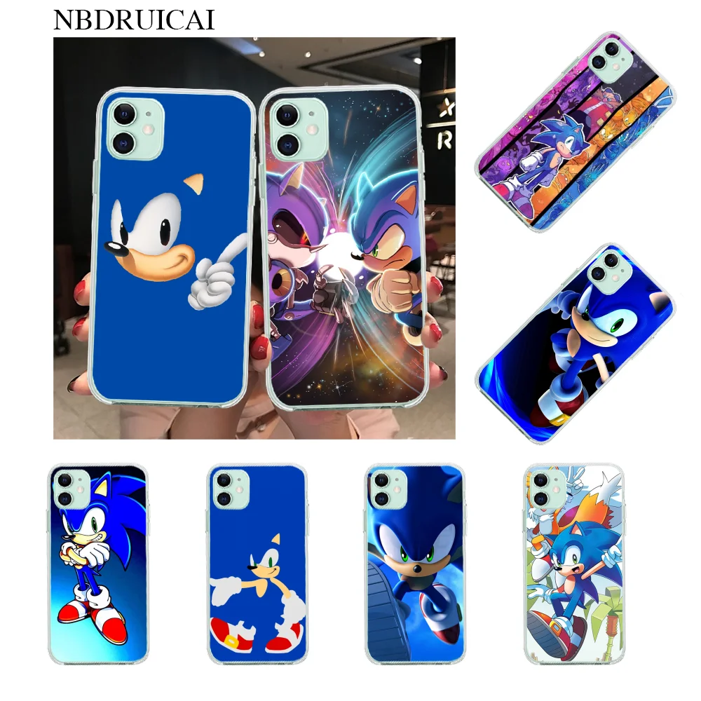 NBDRUICAI Соник Ежик аксессуары чехол для телефона iPhone 11 pro XS MAX 8 7 6 6S Plus X 5S SE XR