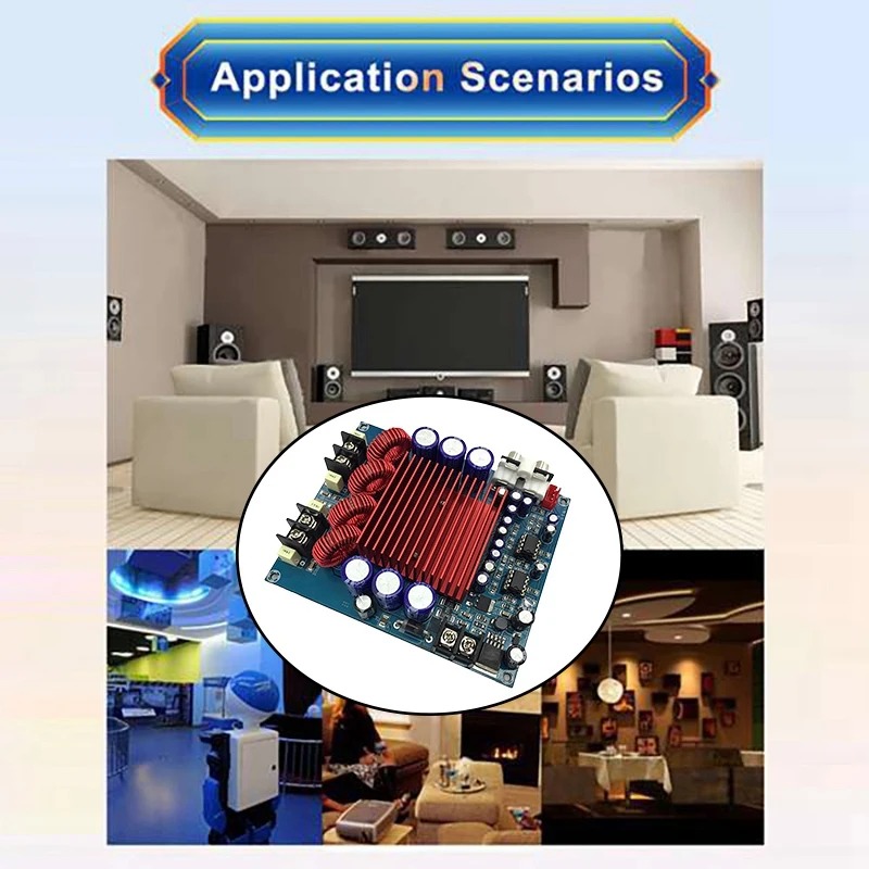 

TAS5630 Digital Power Amplifier Board 2X300W High-Power HIFI Dual-Channel Class D Audio Power Amplifier Board