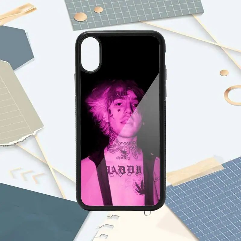 

Lil Peep famous Rapper luxury design cover Phone Case PC for iPhone 11 12 pro XS MAX 8 7 6 6S Plus X 5S SE 2020 XR
