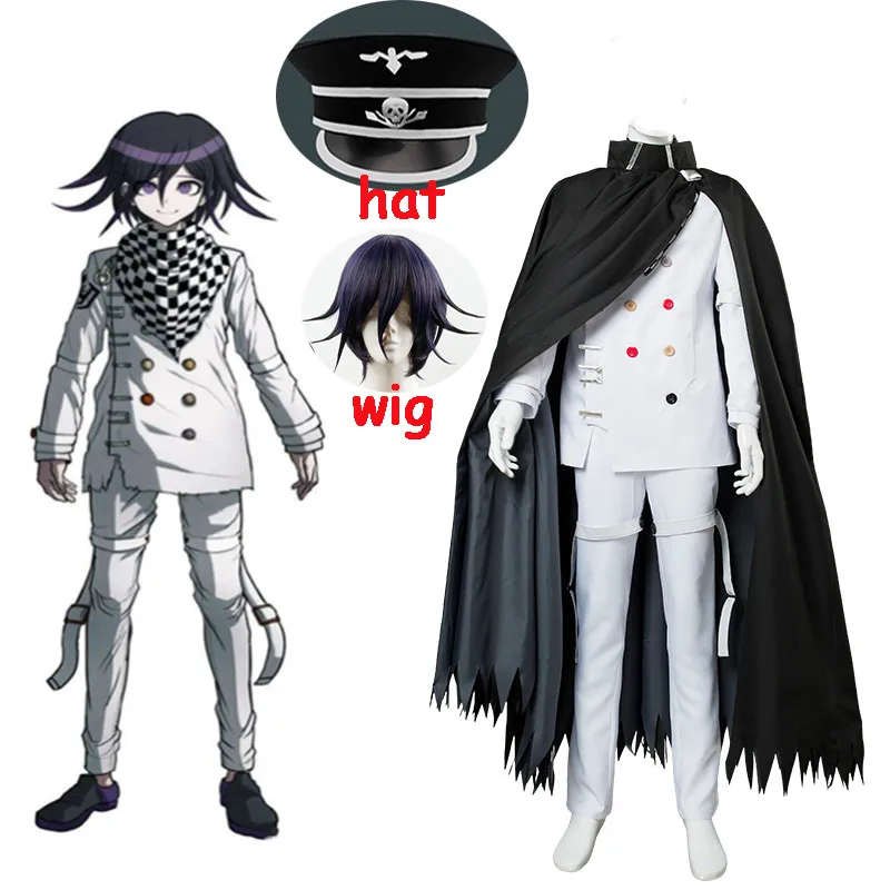 6 шт. аниме Danganronpa V3 Ouma kokichi косплей костюм японская игра школьная форма