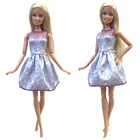 NK 1 шт. модная женская одежда повседневная одежда платье фиолетовая юбка праздничная одежда для куклы Барби аксессуары кукольный домик игрушка 272N DZ