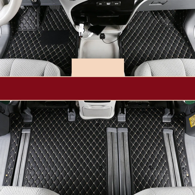 Lsrtw2017 кожаные автомобильные коврики для toyota sienna 2004 2011 2012 2013 интерьерные аксессуары XL30 ковер