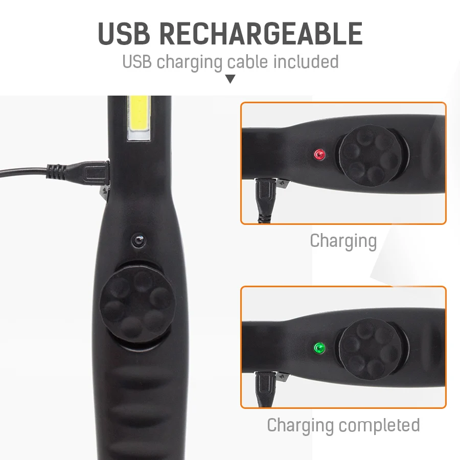 DINGDIAN LED DC3.7V USB перезаряжаемая Рабочая Лампа COB светодиодный фонарик Рабочий