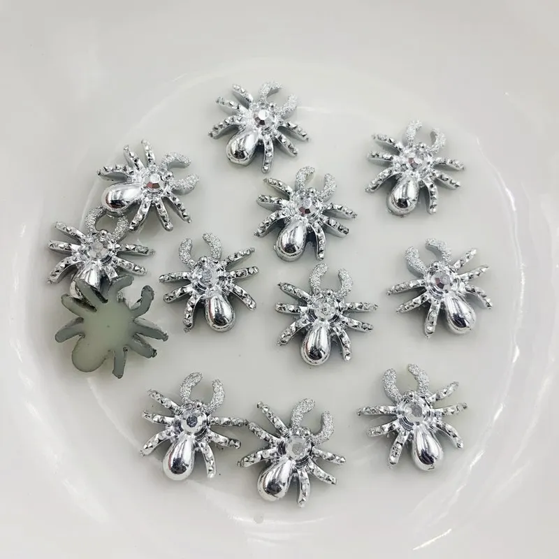 30 шт. Смола паук DIY украшения AB/белые стразы Паук Броня ювелирные изделия для