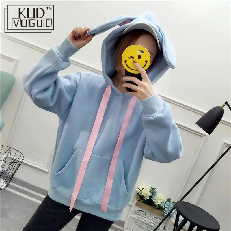 Милый Розовый свитшот в японском стиле Харадзюку искусственные толстовки для