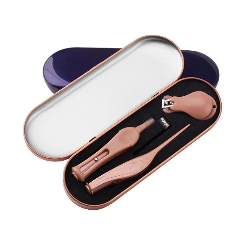 Уход за ребенком чистый светильник из трех частей зажим для носа ножницы ногтей