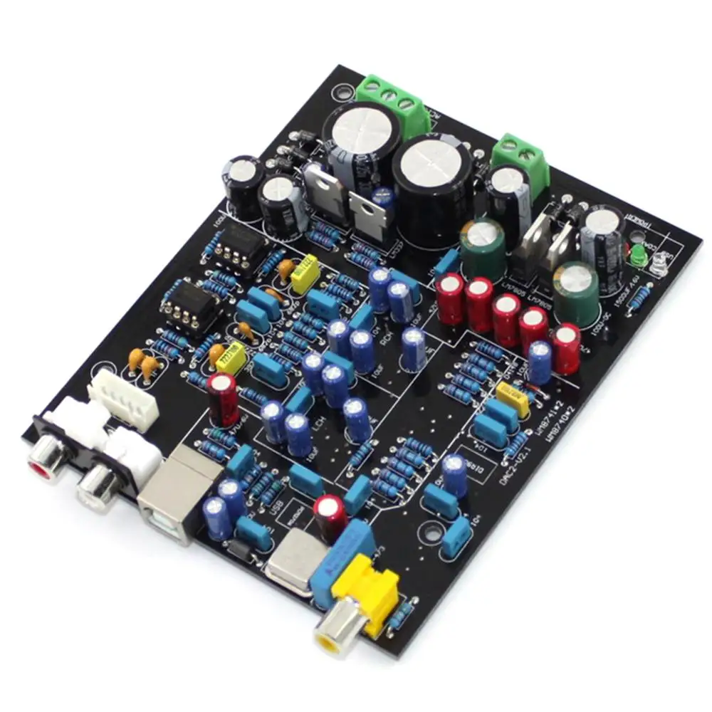Двойная Коаксиальная плата WM8740 DIR9001 PCM2706 DAC USB | Электроника