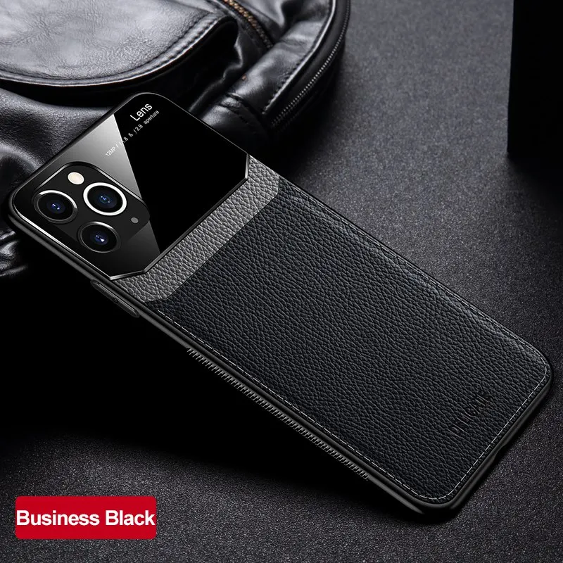 Защитный чехол для IPhone 13 Pro Max XS X зеркальная задняя крышка из искусственной кожи с