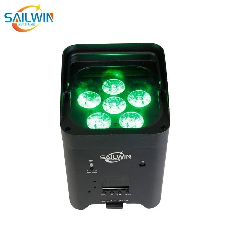 Фабрика приложение WIF Батарея приведенный в действие DMX512 светодиодный Par