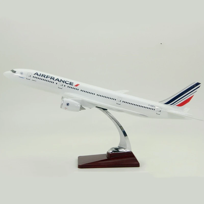 47 см самолет Boeing B777 Air Франция Самолет Авиакомпания Модель литья под давлением пластиковая Смола самолет для коллекционных