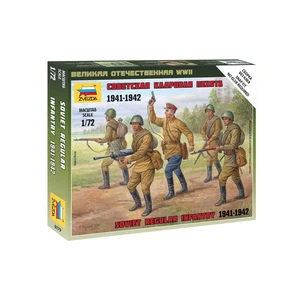 ZVEZDA Сборные солдатики Советская кадровая пехота 1941-1942 г.