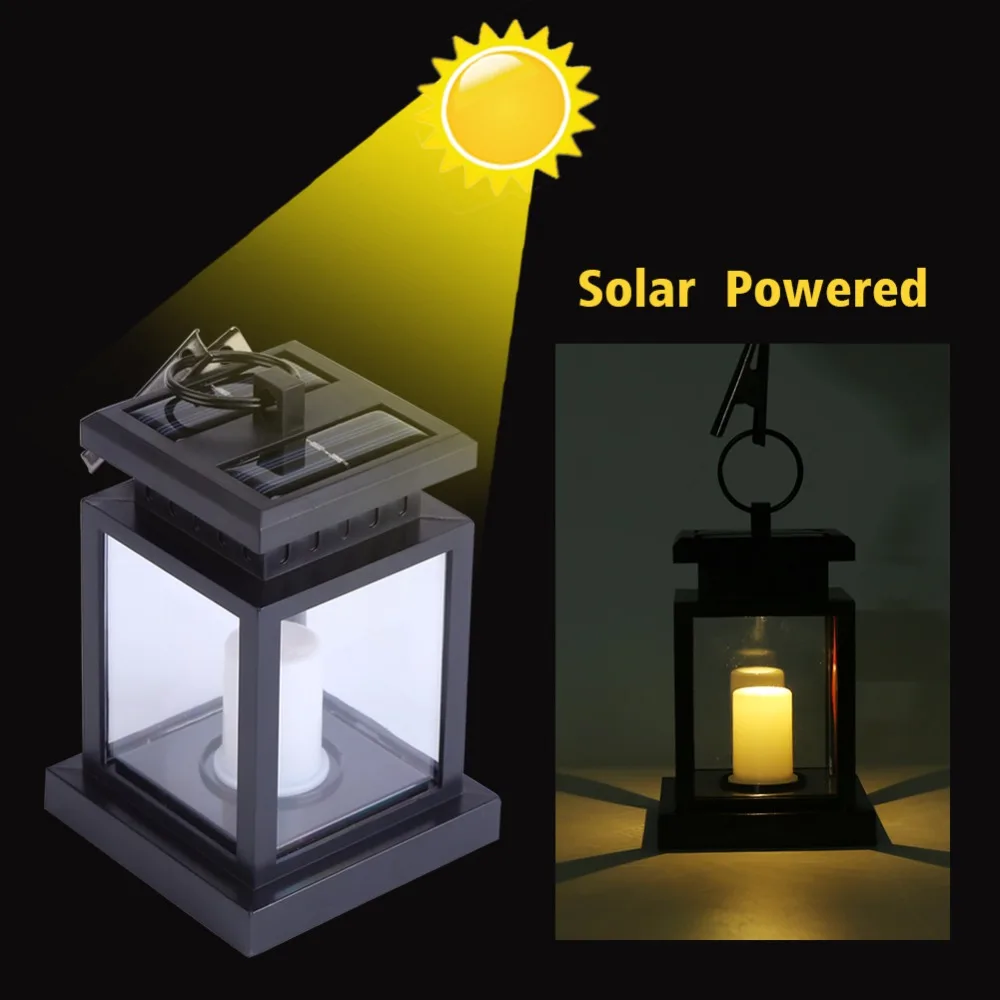 Уличная садовая лампа на солнечной батарее светодиодный подвесной светильник в