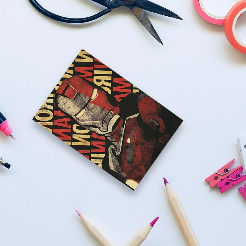 1 шт. кино Железный человек Ретро плакат на крафт бумаге домашнее барное кафе