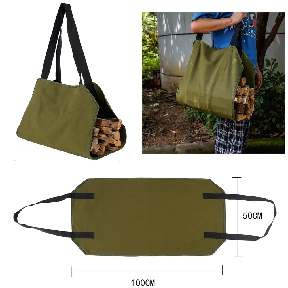 

Firewood Bag Carrying Storage Bag Log Carrier Tote Bag Eco Handbag Waterproof