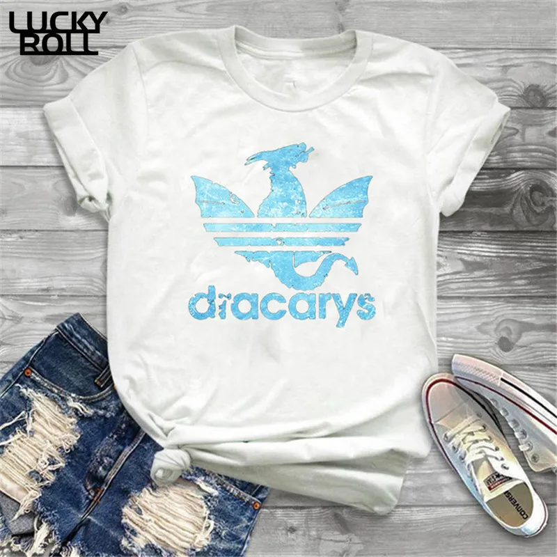 Игра престолов Dracarys футболка женская мать драконов рубашки женские s футболки король королева девушки друзья Mon подарок Тройник