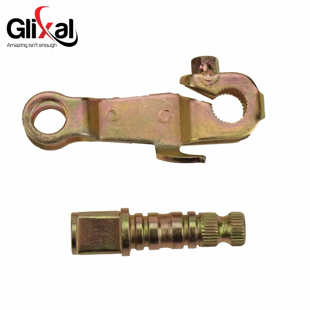 Фото Задняя Тормозная колодка барабана Glixal GY6 125cc 150cc, рычаг и тормоз для китайских скутеров 152QMI 157QMJ, мопедов, вездеходов, карт №2