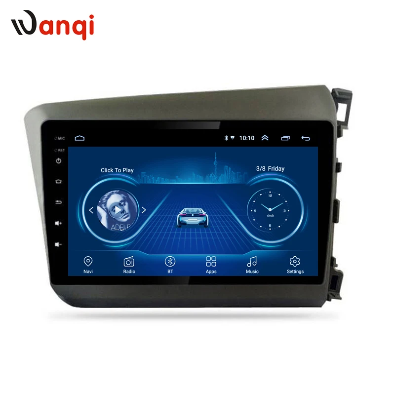 9 дюймов Wanqi 1 Автомобильный мультимедийный GPS навигации Системы для Honda Civic 2012 2015