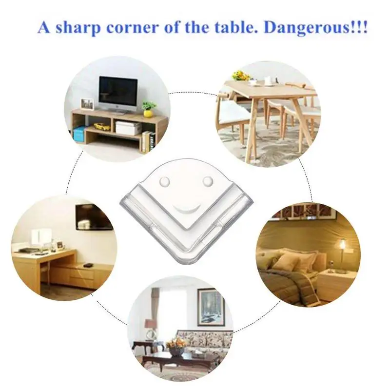 

4pcsTransparent anti-collision corner baby safety anti-collision corner children silicone table corner anti-collision