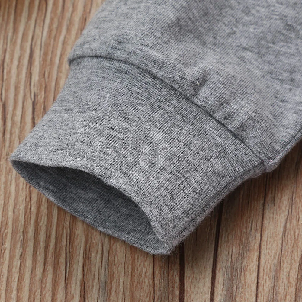 Комплект одежды для маленьких мальчиков и девочек толстовка с длинным рукавом