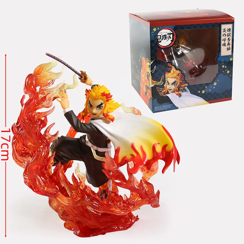 

Demon Slayer Rengoku Kyoujurou / Kamado Tanjirou Battle Ver PVC Figure Statue Decoration Model Toy