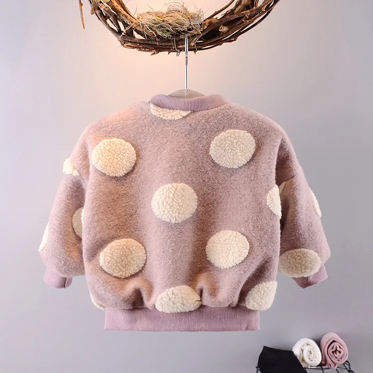 Новинка сезон осень зима модная шерстяная одежда в горошек вязаный свитер для