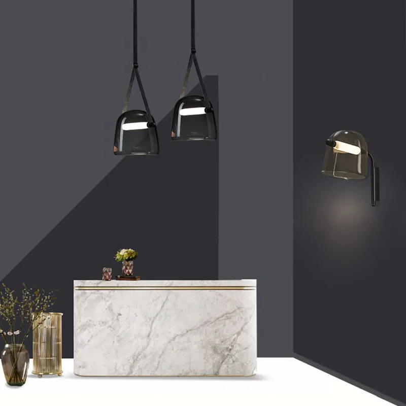 Nordic Modern Led Single Chandeliers Glass Ball Lampshade Droplight Home Decor Minimalist Shop Restaurant Hanging | Лампы и освещение