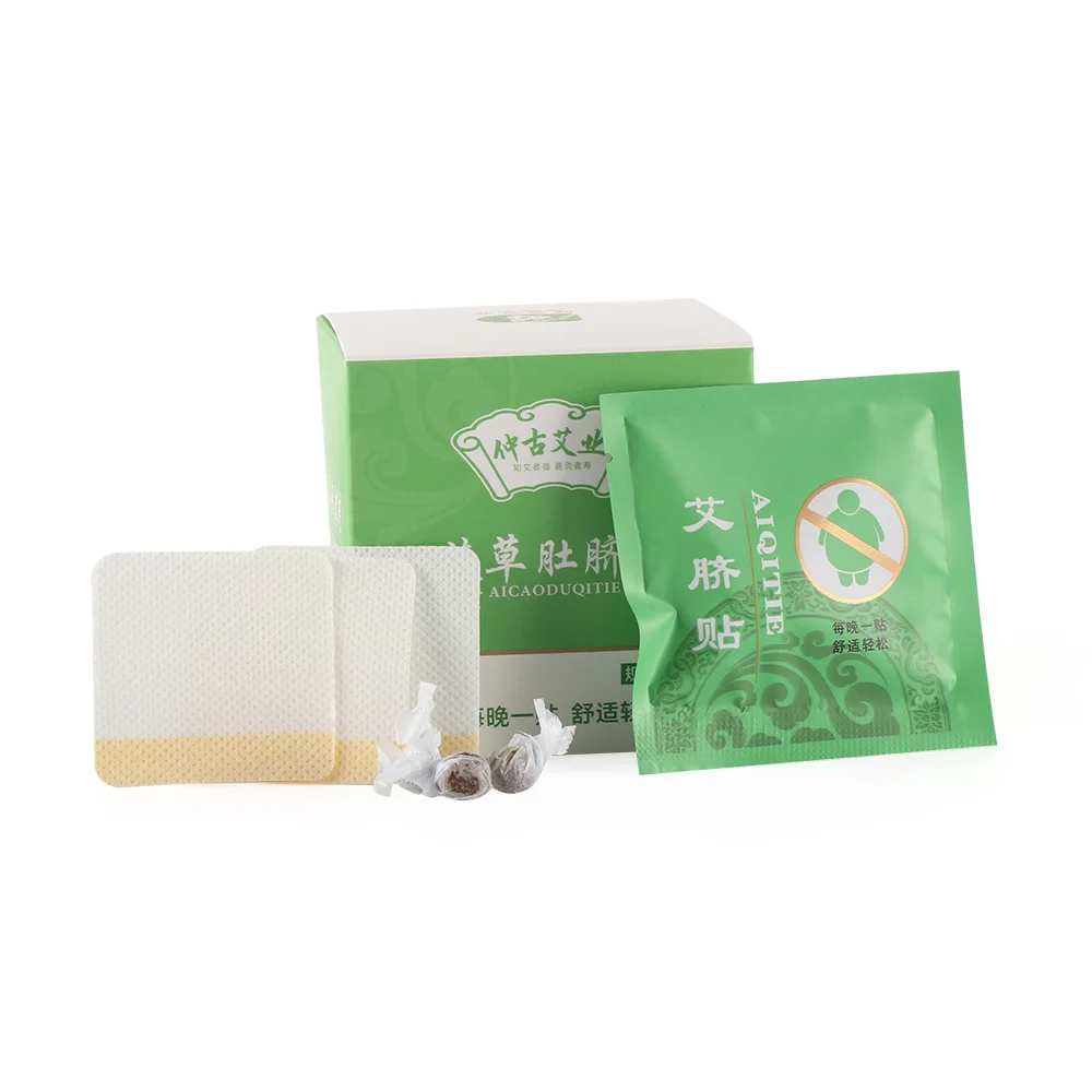 Наклейка для пупка Moxa теплая наклейка живота пластырь ног китайская медицина