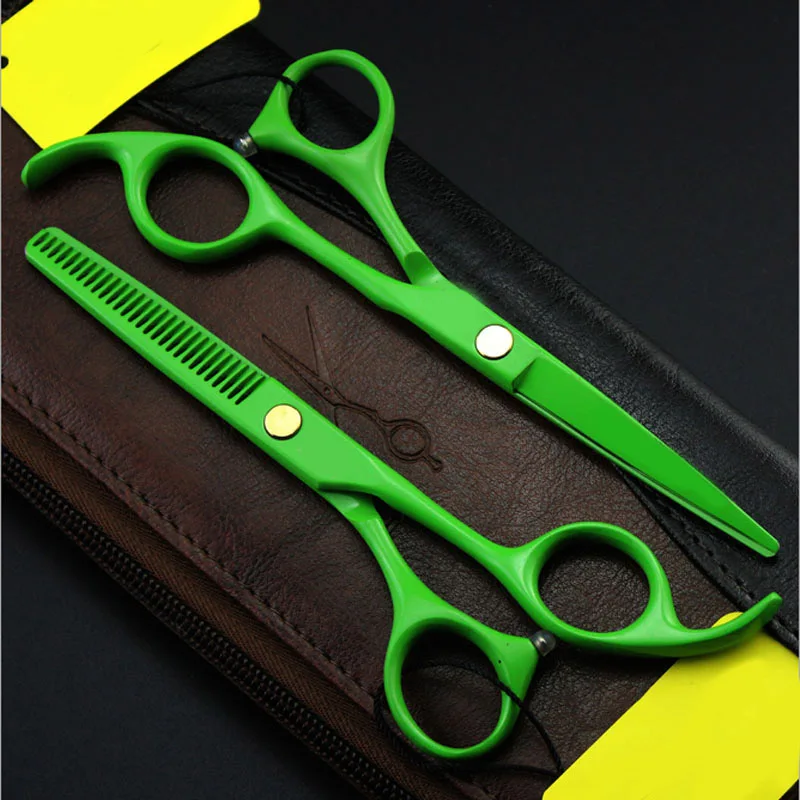 Набор парикмахерских ножниц профессиональные 5 дюйма 4 цвета|scissors professional|hairdressing