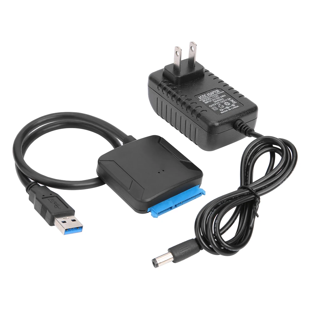 

Кабель-преобразователь USB 3,0 в SATA для жестких дисков 2,5/3,5 дюйма, адаптер для HDD SSD, USB-конвертер, кабель SATA для внешнего жесткого диска