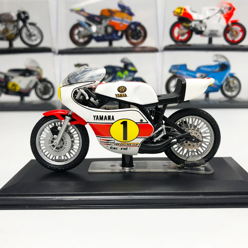 

1:22 Ymh Simulation Alloy Small GP Motorcycle OW23 500cc Die Casting Diorama Finished Product Model Lifelike Children Toys Kit