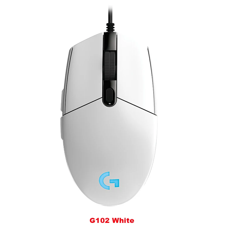 G102 White Беспроводная игровая мышь с usb-приемником, 12000 точек/дюйм, для настольного компьютера, ноутбука, ПК, оригинальная портативная игровая мышь G102 - Цвет: G102 White