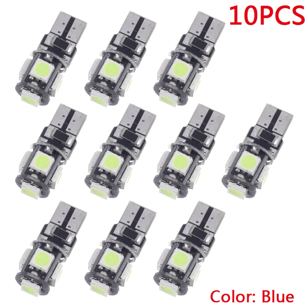 10 шт. маленький свет s общий номерной знак супер белый клин 5 SMD 5050 светодиодный ные