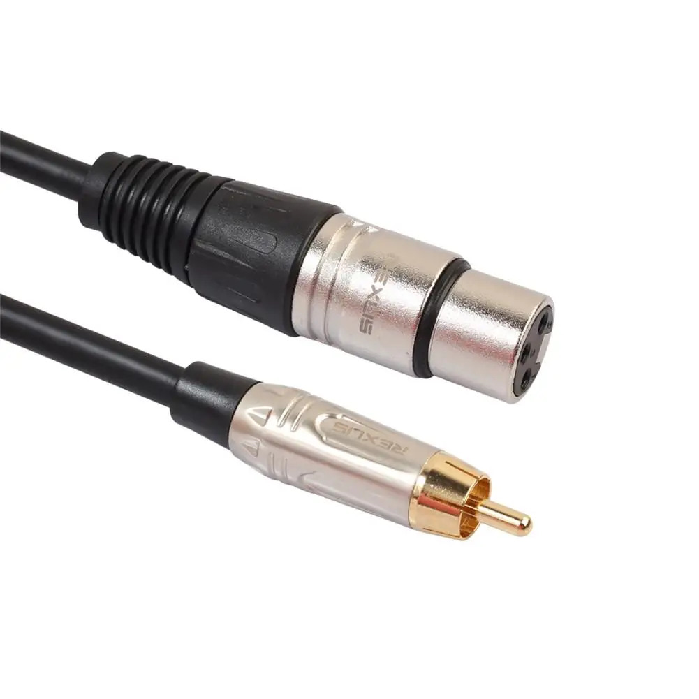 3 контактный разъем XLR мама для RCA папа аудиокабель со
