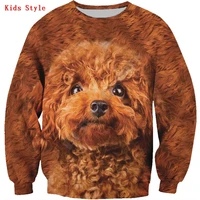 poodle kids sweatshirt 3d printed hoodies pullover boy for girl long sleeve shirts kids funny animal sweatshirt 02