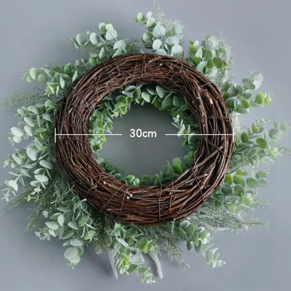 50 см пасхальное венок украшение для пасхальных яиц ротанга искусственные цветы