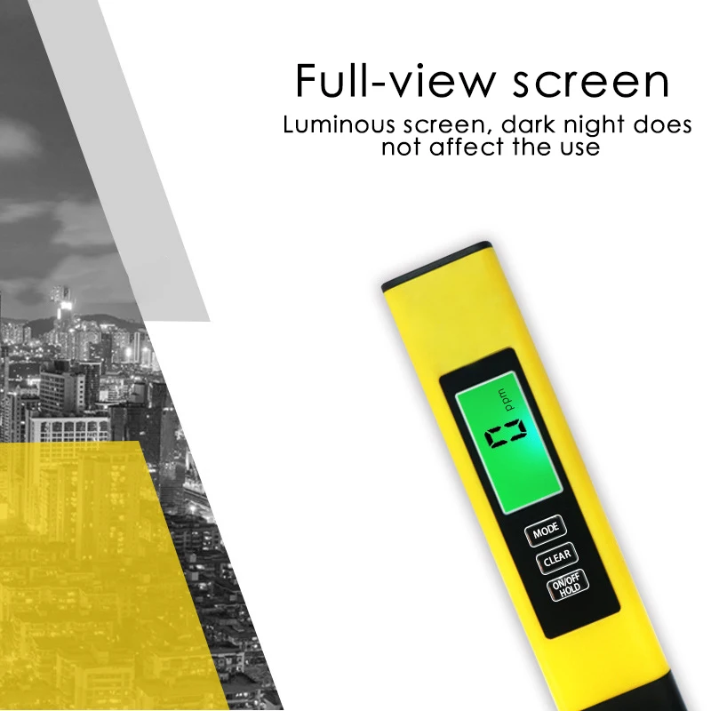 Измеритель Качества воды TDS тестовый er автоматическая калибровка 0-9990ppm идеальный