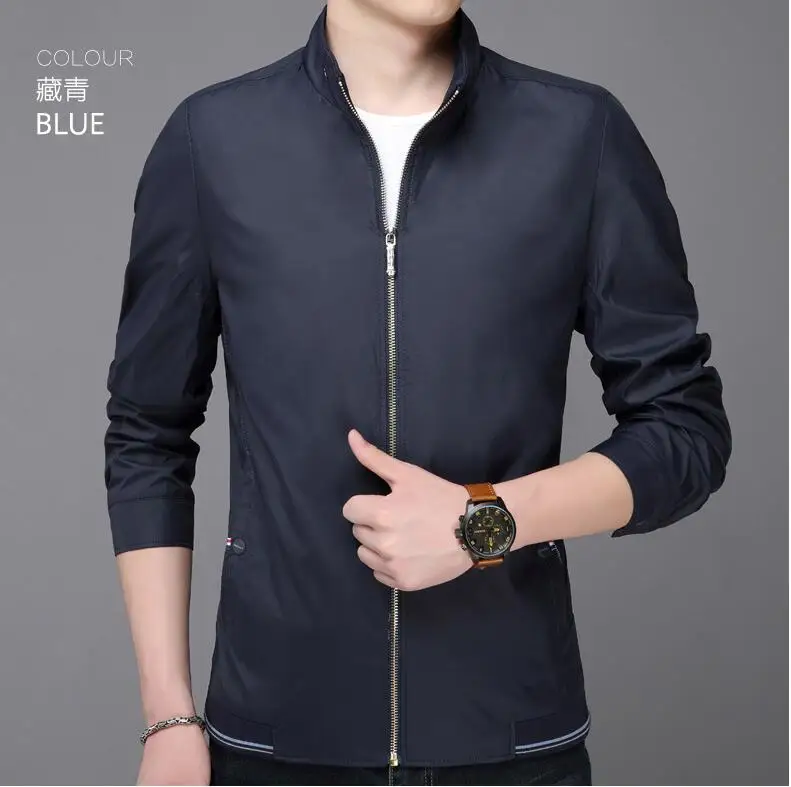 

Free ShippingZNG Spring Bomber Solid Casual Jacket Men Spring Autumn Outerwear Mandarin Sportswear Mens Jackets for Male Coats