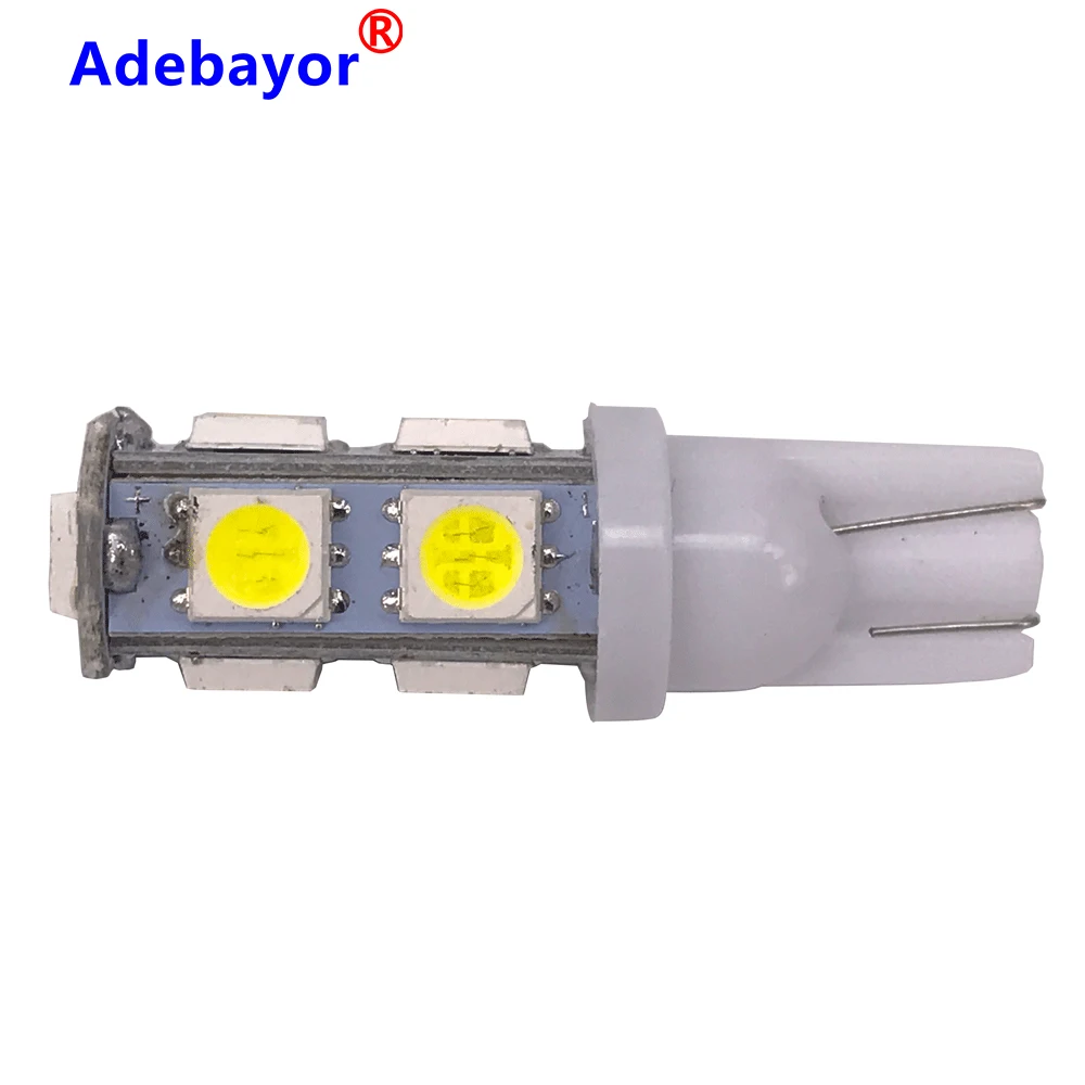 20 шт T10 W5W светодиодный 194 168 5050 9 SMD авто клиновидный боковой задний Автомобильные