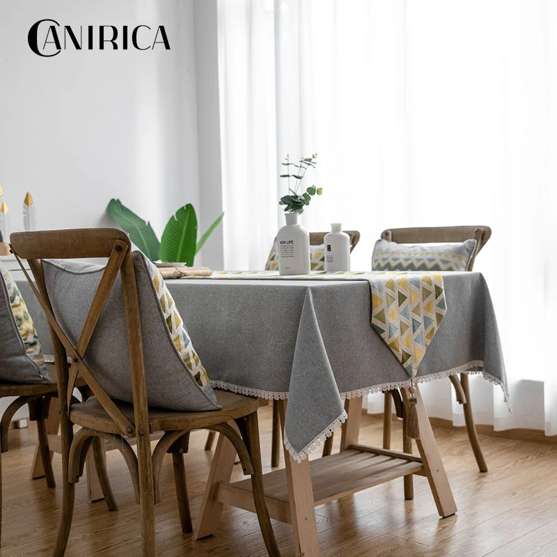 CANIRICA настольная дорожка с кисточками Настольная современный шкаф флаг Tafelloper