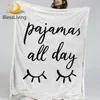 BlessLiving Sleep Quote Bed Blanket Cute Eyes Sherpa Blanket Eyelash Plush Bedspread for Fashion Girls Modern Mantas De Cama 1
