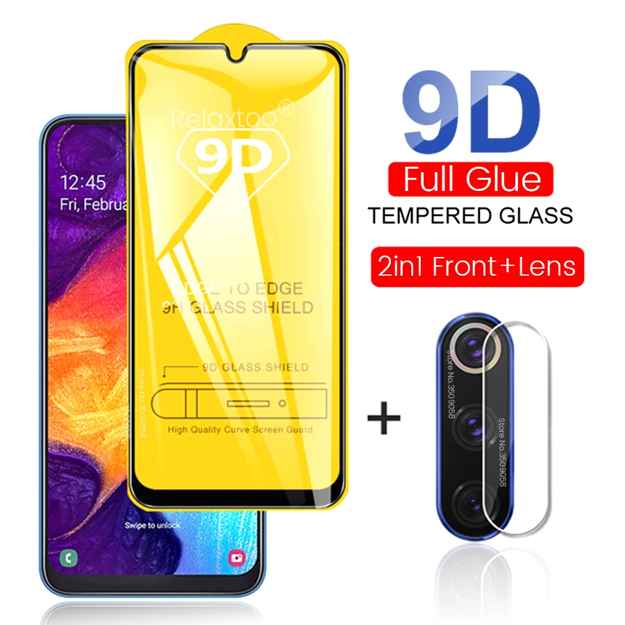 2-в-1 Защитное стекло для samsung a 50 очки камера стекло для samsung galaxy a5 sm/a505f 6,4 ''для экрана мобильного телефона, защитная пленка