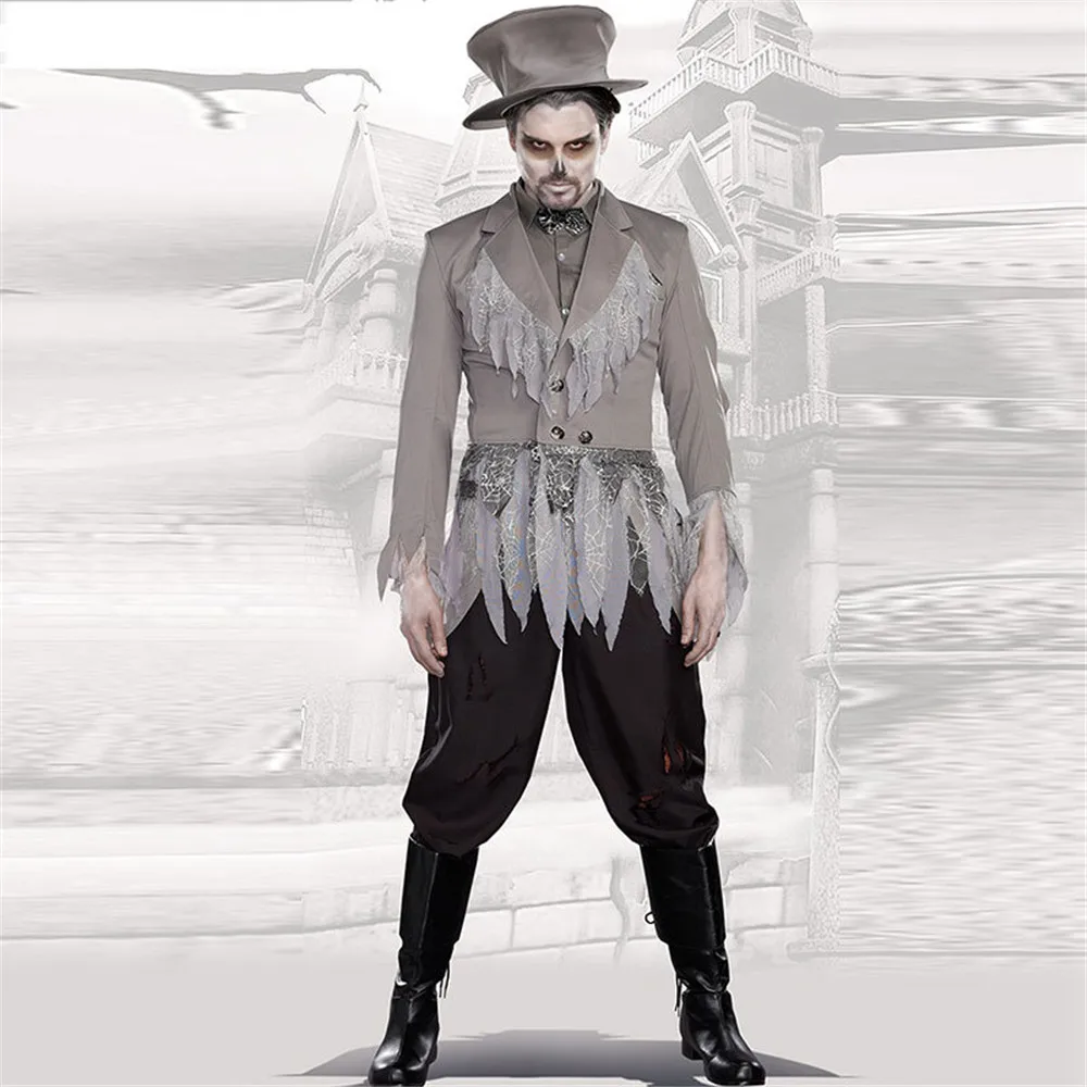 Костюм жениха Пурим Женский костюм невесты с трупом зомби короткое платье для