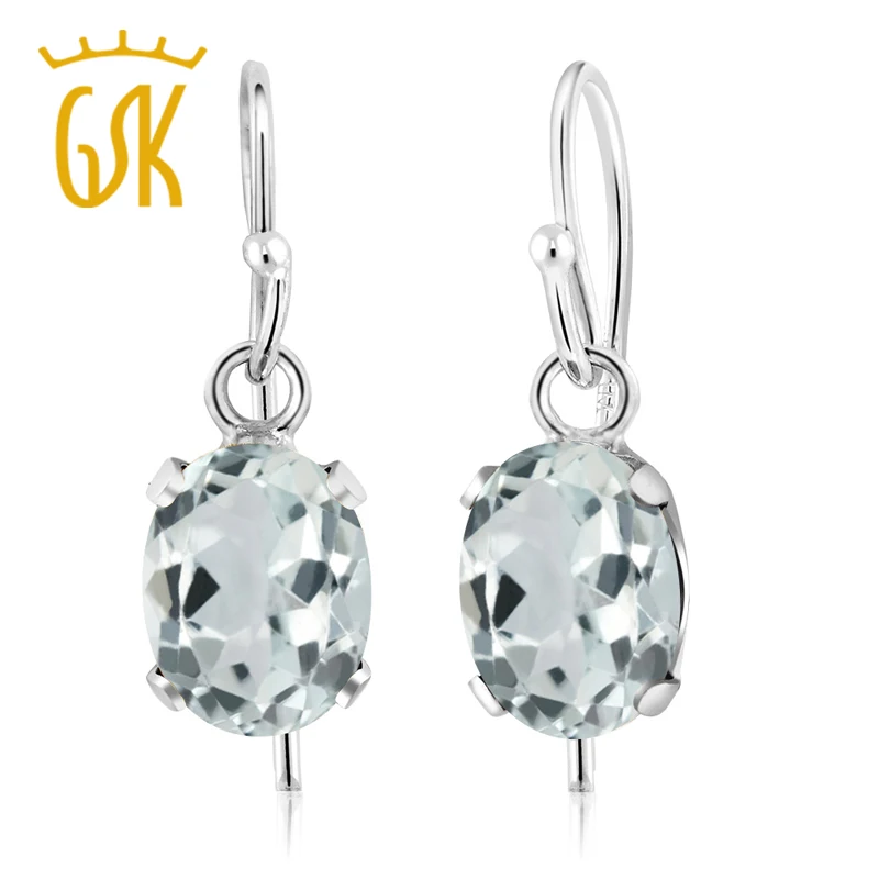 Ювелирные украшения GemStoneKing 1 44 Ct ОВАЛЬНЫЙ натуральный небесно голубой аквамарин