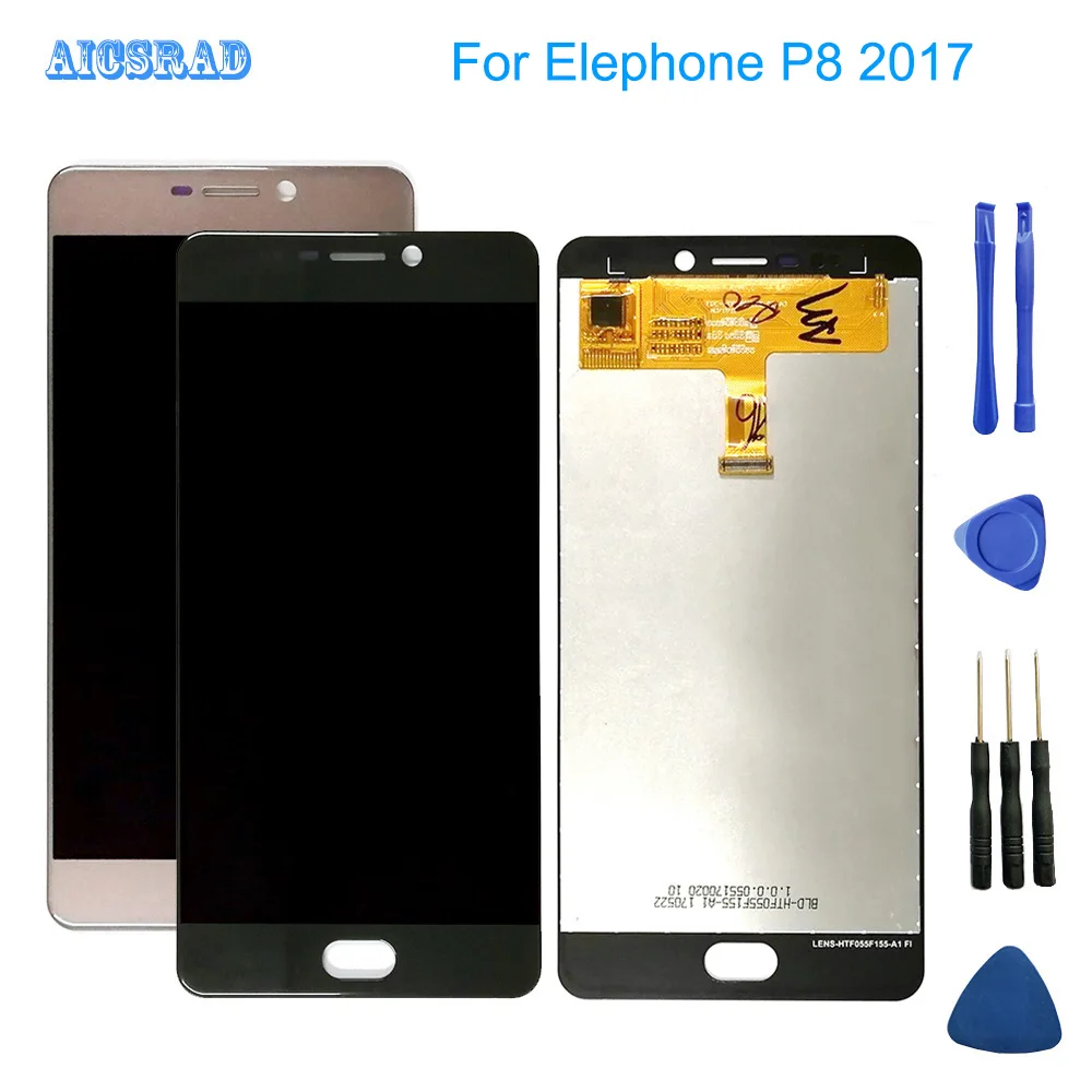 Новинка для Elephone P8() 1920*1080 5,5 дюймов Andriod 7,0 ЖК-дисплей+ сенсорный экран Digitzer сборка p 8 ремонт панели стекло