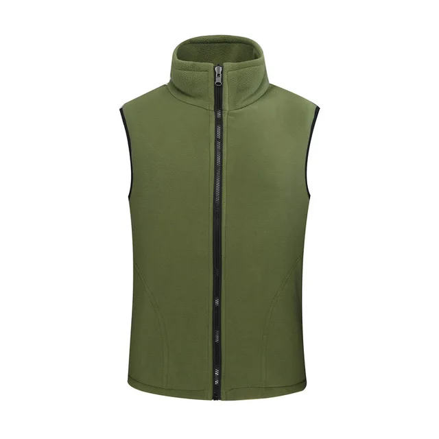 Men Light Green JACKSANQI мужской женский флисовый теплый флис для походов жилет зимние пальто уличная куртка без рукавов походный охотничий жилет RA297 - Цвет: Men Light Green