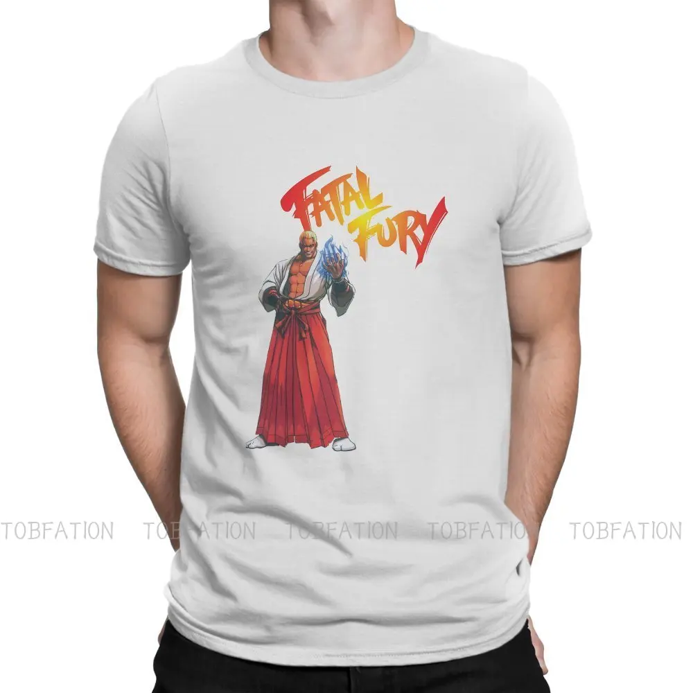 

Geese Howard Essential Round Collar TShirt THE KING OF FIGHTERS Fabric Classic T Shirt Men Clothes Fashion Fluffy Big Sale