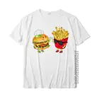Футболка с принтом гамбургера, картошки фри, пять классных забавных комбинированных закусок, забавный подарок, футболка, распродажа, подарок, хлопковые Молодежные топы, футболки с принтом
