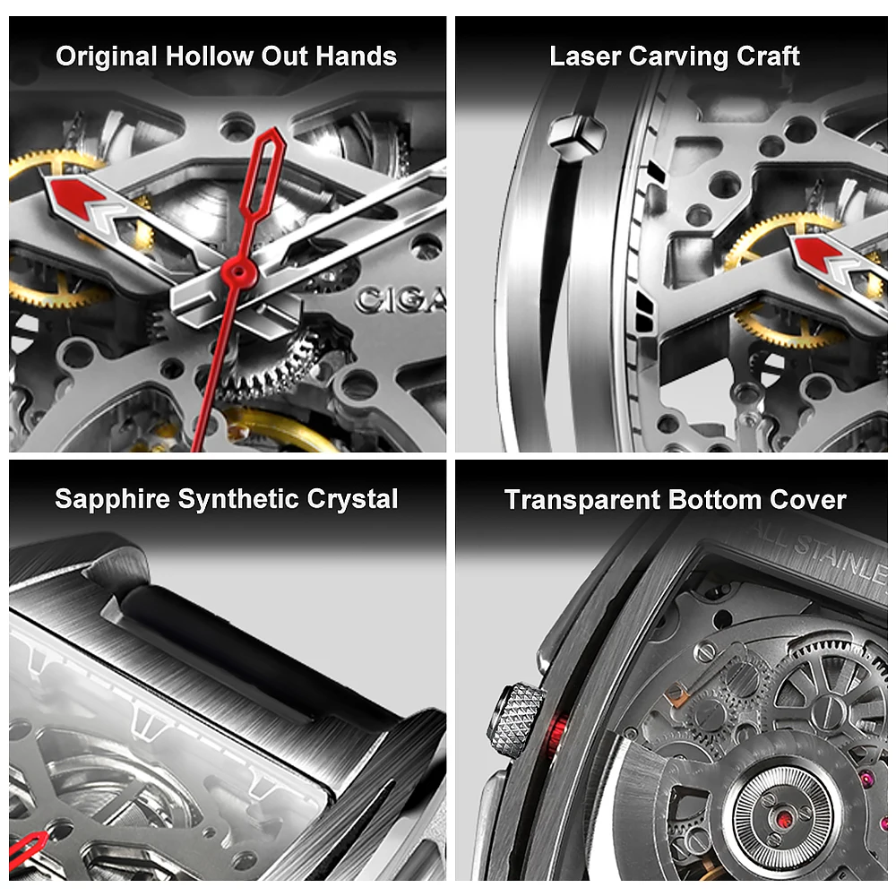CIGA DESIGN Z Series Watches Men Business Automatic Mechanical Clock CIGA Luxury Watch Waterproof  Clock Men's Wristwatch Clock