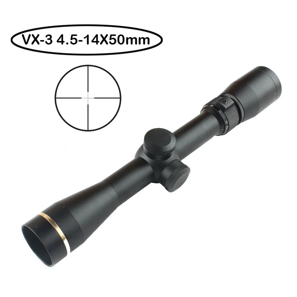 

Tactical VX-3 4.5-14x50 Mil-dot Riflescope Telescope Rifle Scope for Sniper Airsoft Optic Sight With 11/20 Mounts