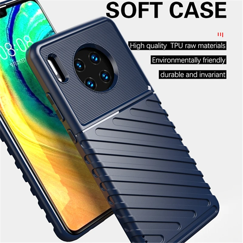 Мягкий силиконовый чехол с защитой от отпечатков пальцев для huawei mate 30 20 Pro RS Absorbtion